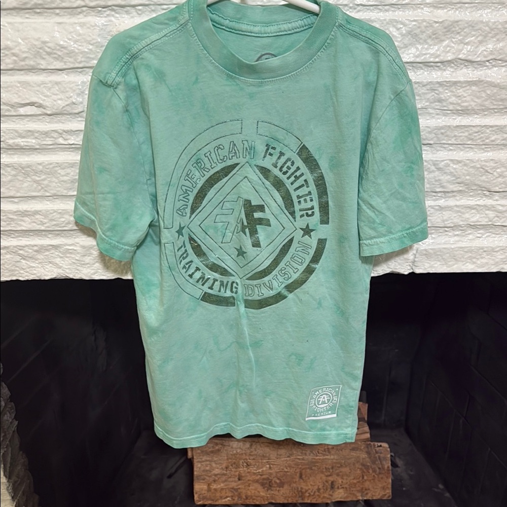 American Fighter Teal Graphic Tee